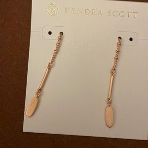 Kendra Scott rose gold earrings